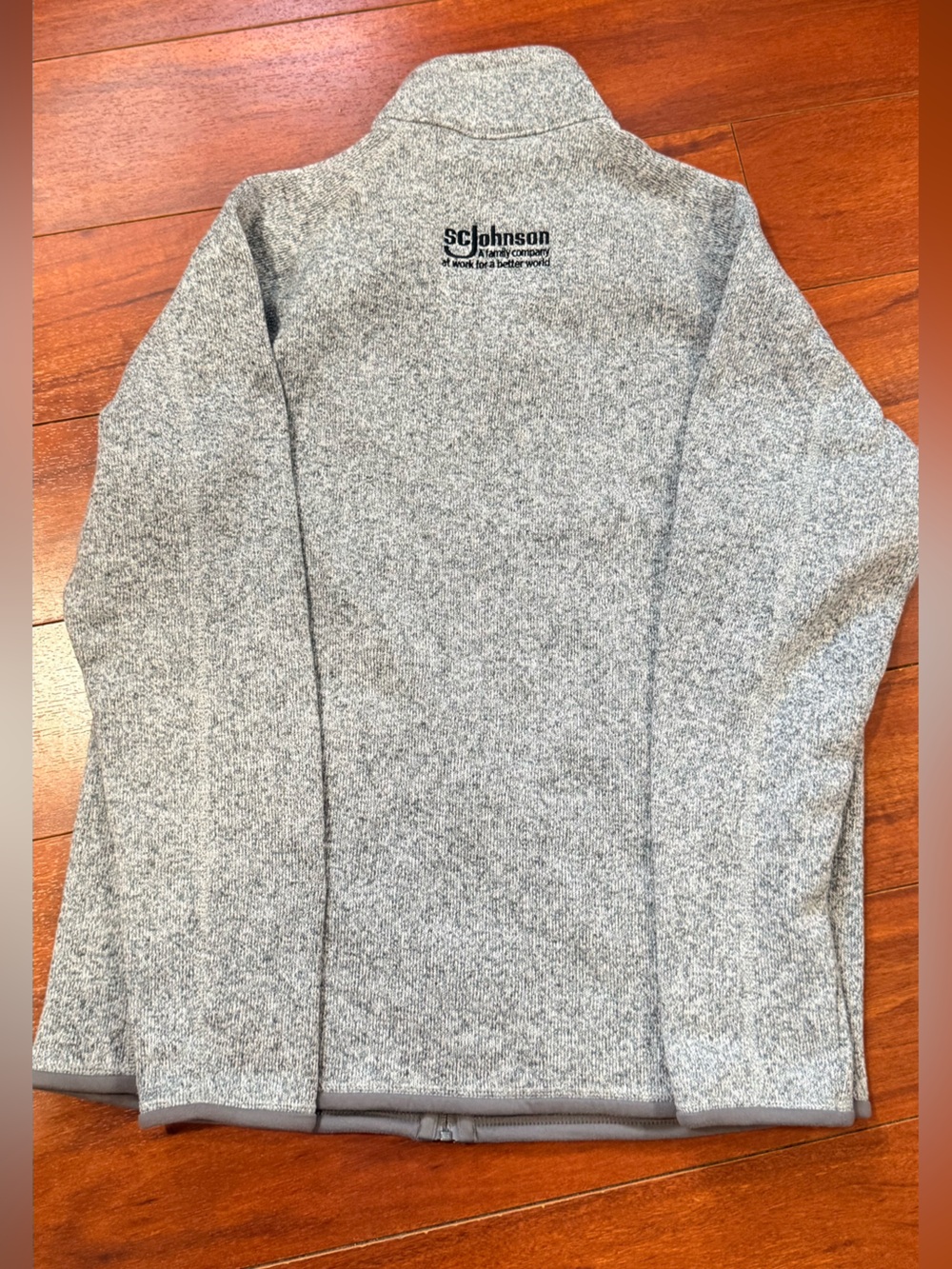 Patagonia Light Gray Heathered Full-Zip Fleece Jacket - Picture 8 of 9